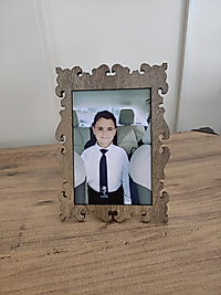 Fotoğraf Dahil Ahşap Fotoğraf Çerçevesi 10x15 cm Dekoratif, Masa Üstü Çerçeve