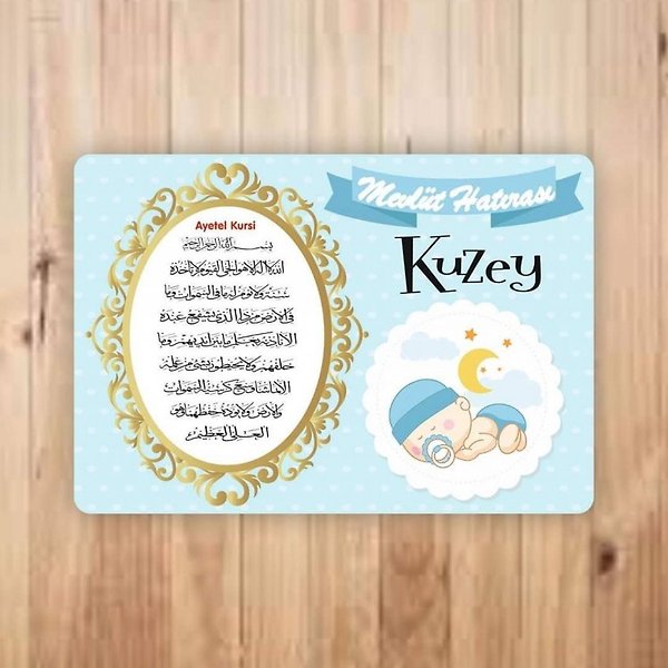 Miracix MRCBBK0478 Bebek Mevlit Buzdolabı Magneti 6x9 cm(Adet Seçiniz) 100 Adet