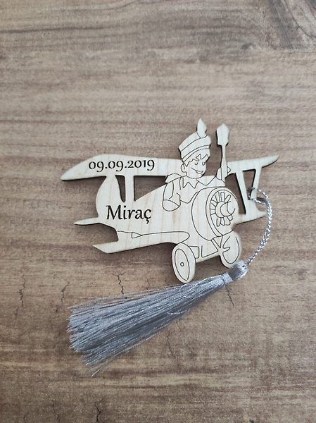 Ahşap Uçaklı Magnet, Mevlit, Sünnet, Yenidoğan Magneti – Hediyelik Magnet 15 Adet