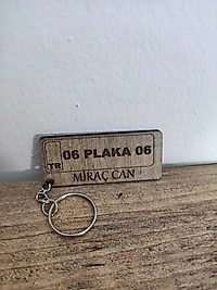 Ahşap Plaka ve İsim Yazılı Anahtarlık Kişiye Özel Kazıma