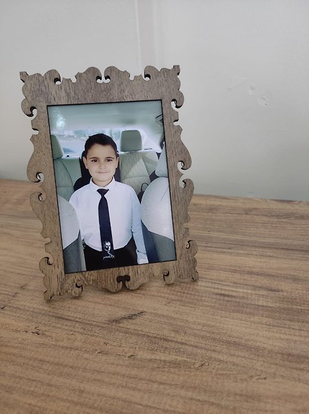 Miracix MRCXTPTFT05 Toptan (Fotoğraf Dahil) Ahşap Renkli Fotoğraf Çerçevesi 10x15 cm Dekoratif, Masa Üstü Çerçeve Krem-10 Adet