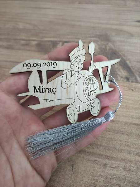Ahşap Uçaklı Magnet, Mevlit, Sünnet, Yenidoğan Magneti – Hediyelik Magnet