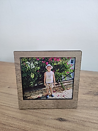 Miracix MRCMNI04 Ahşap Polaroid Mini Fotoğraf Çerçevesi - 9x9cm