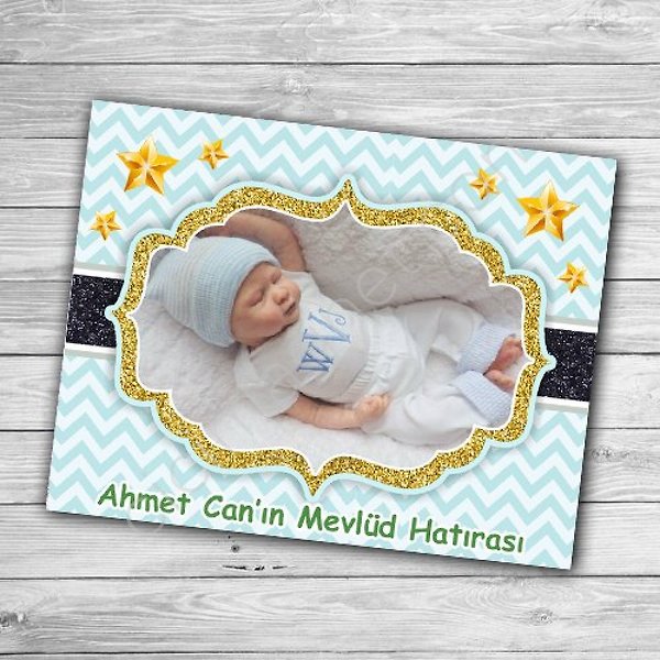 Miracix MRCBBK0478 Bebek Mevlit Buzdolabı Magneti 6x9 cm(Adet Seçiniz) 100 Adet