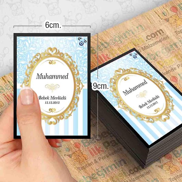 Miracix MRCBBK0478 Bebek Mevlit Buzdolabı Magneti 6x9 cm(Adet Seçiniz) 100 Adet