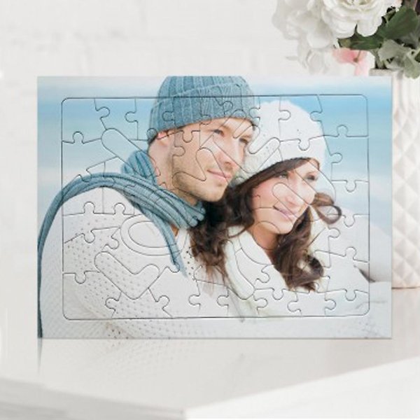 MİRACİX BS65 Kişiye Özel A4 Puzzle 48 Parça – I Love You Tasarımlı Fotoğraflı Hediye