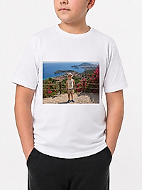 MRCXTS01 Kişiye Özel Fotoğraf Baskılı Beyaz Tişört – Yazılı Resimli Unisex Tshirt 4 - 5 Yaş-Tek Yön Baskı