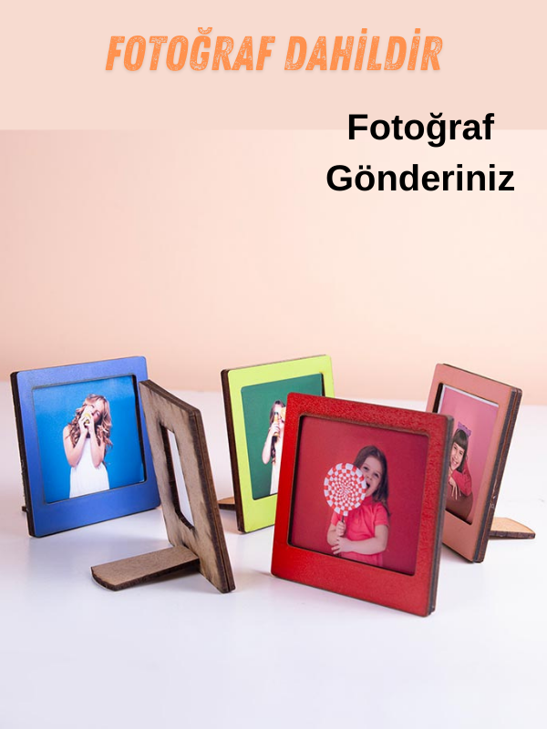 Miracix 2'li ahşap Polaroid mini fotoğraf çerçevesi