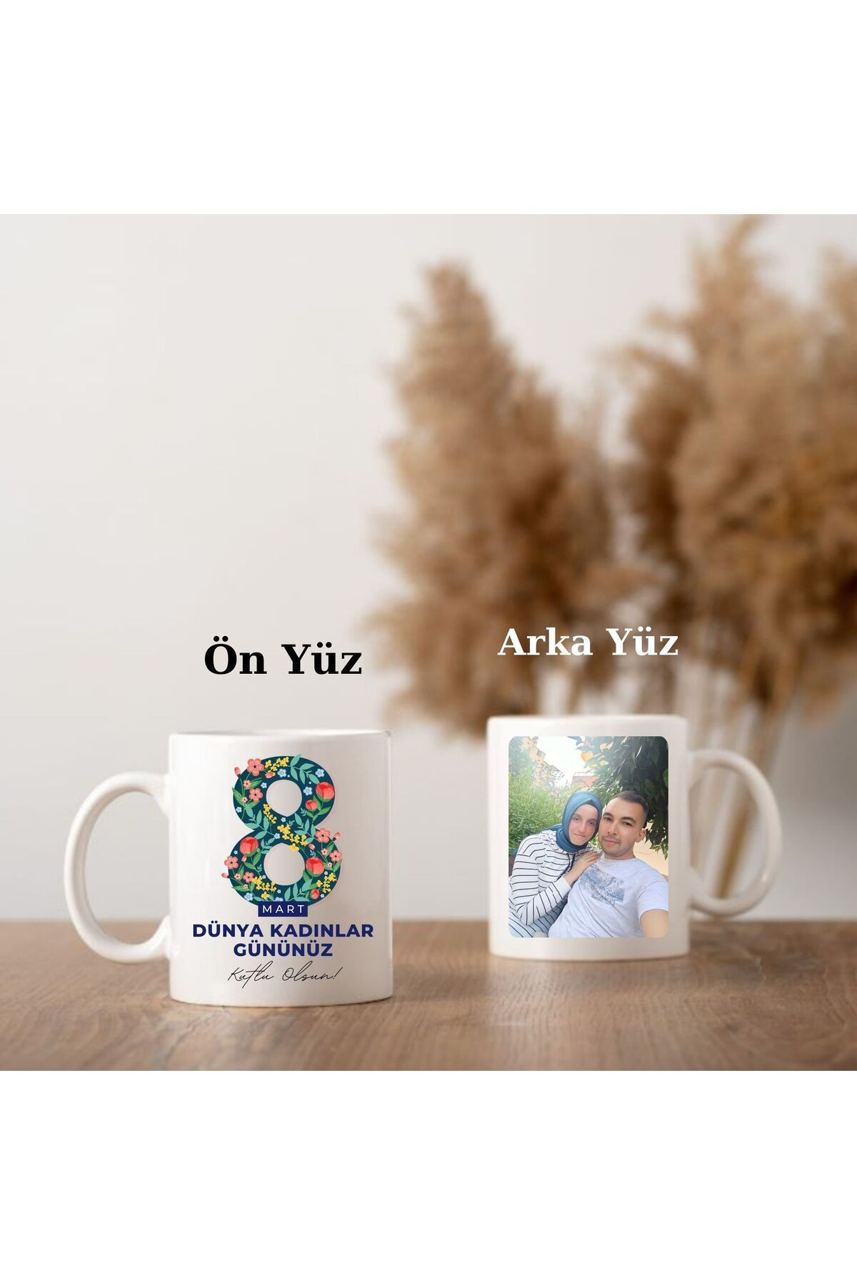 Miracix MRCKLT13 Kişiye Özel Resimli 8 Mart Dünya Kadınlar Gününe Özel Kupa Bardak